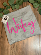 Load image into Gallery viewer, Pink Wifey on Black Tye Dye
