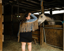 Load image into Gallery viewer, Fringe Jean Jacket
