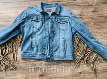 Load image into Gallery viewer, Fringe Jean Jacket

